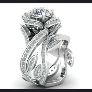 925, Flower leaf Wedding Set